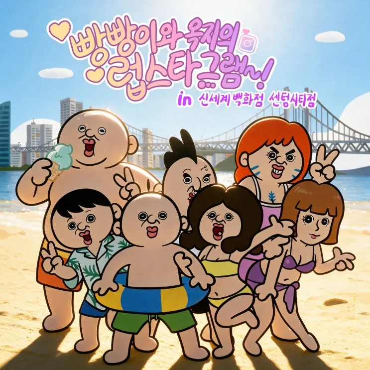 빵빵이와 옥지의 럽스타그램 팝업